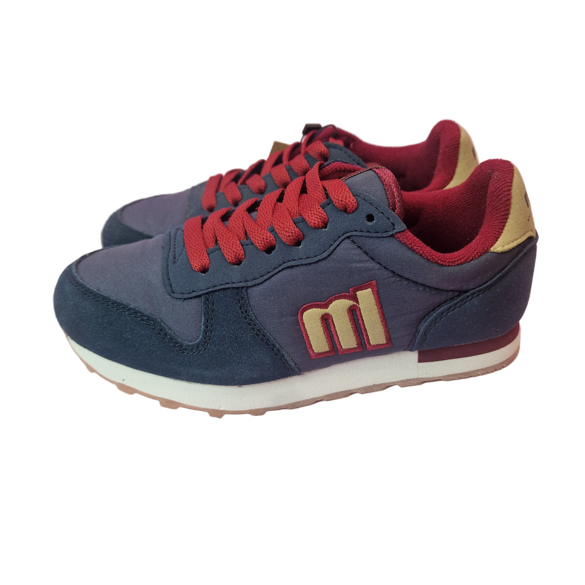 Zapatilla Infantil Mustang Azul/Granate