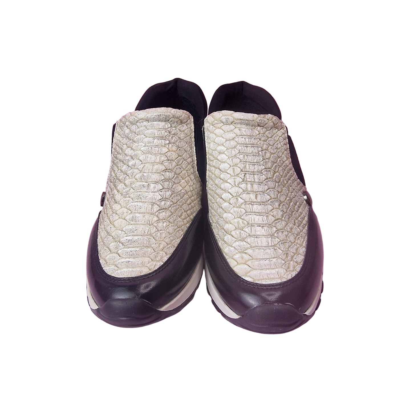 Deportiva Serpiente Metalizada Plata