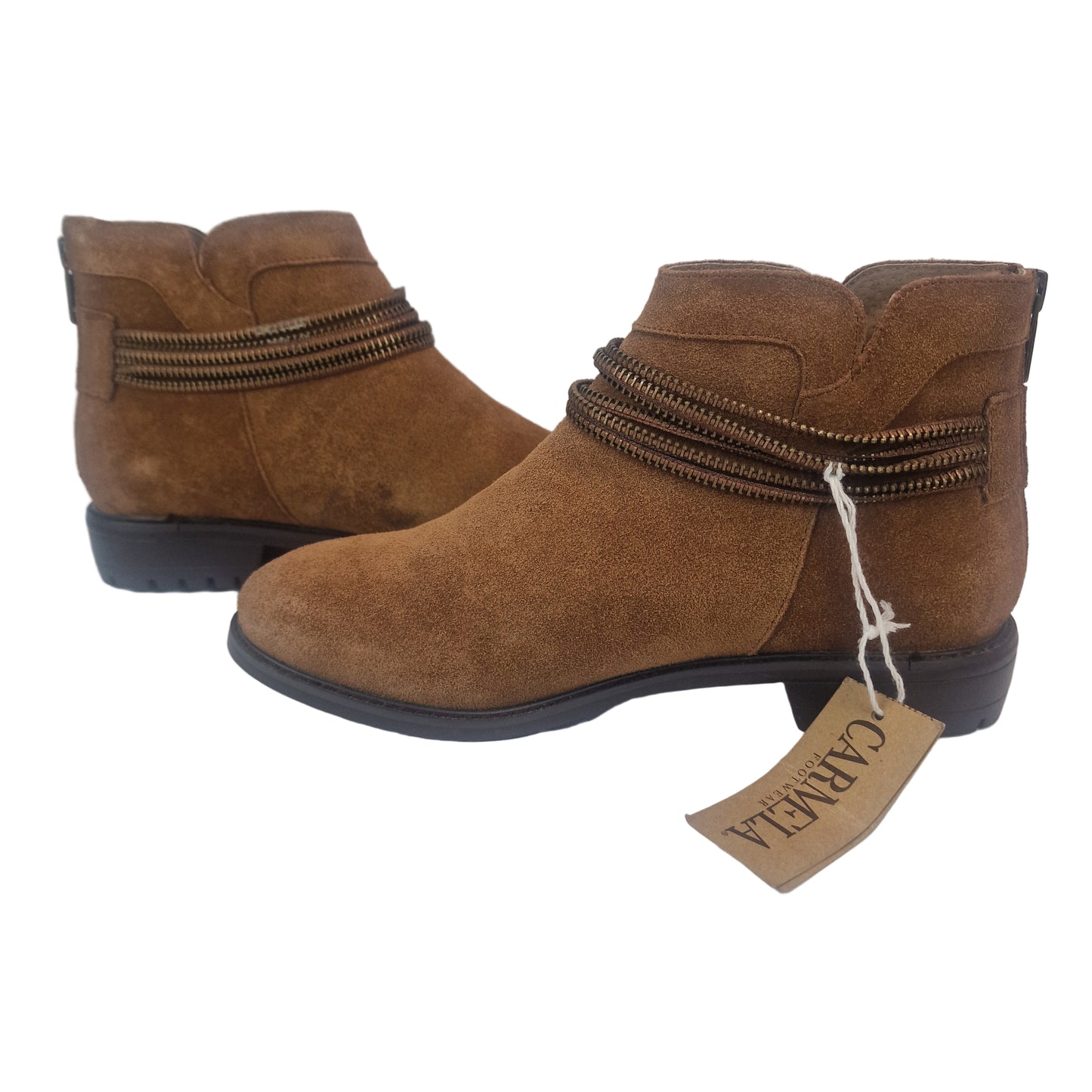 Botín Serraje Camel Carmela