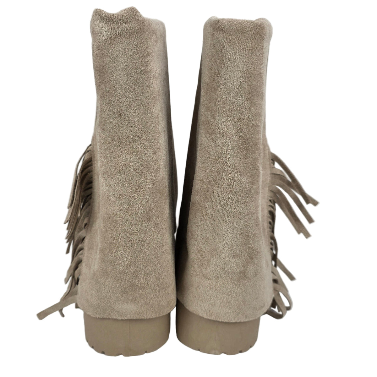 Bota Australiana Flecos Plataforma Beige