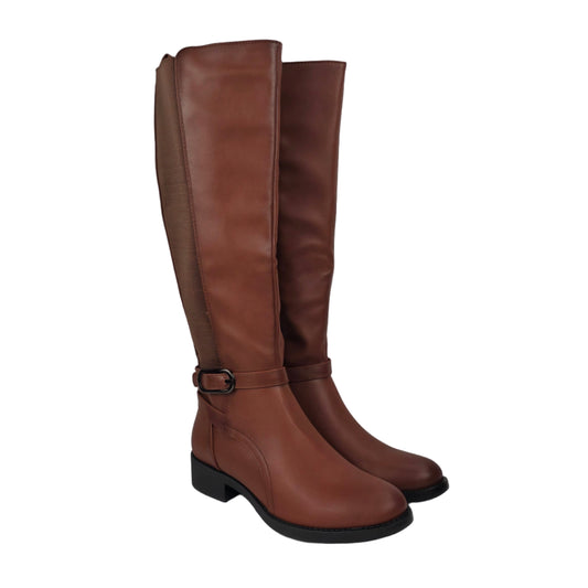 Bota Alta Hebilla Camel