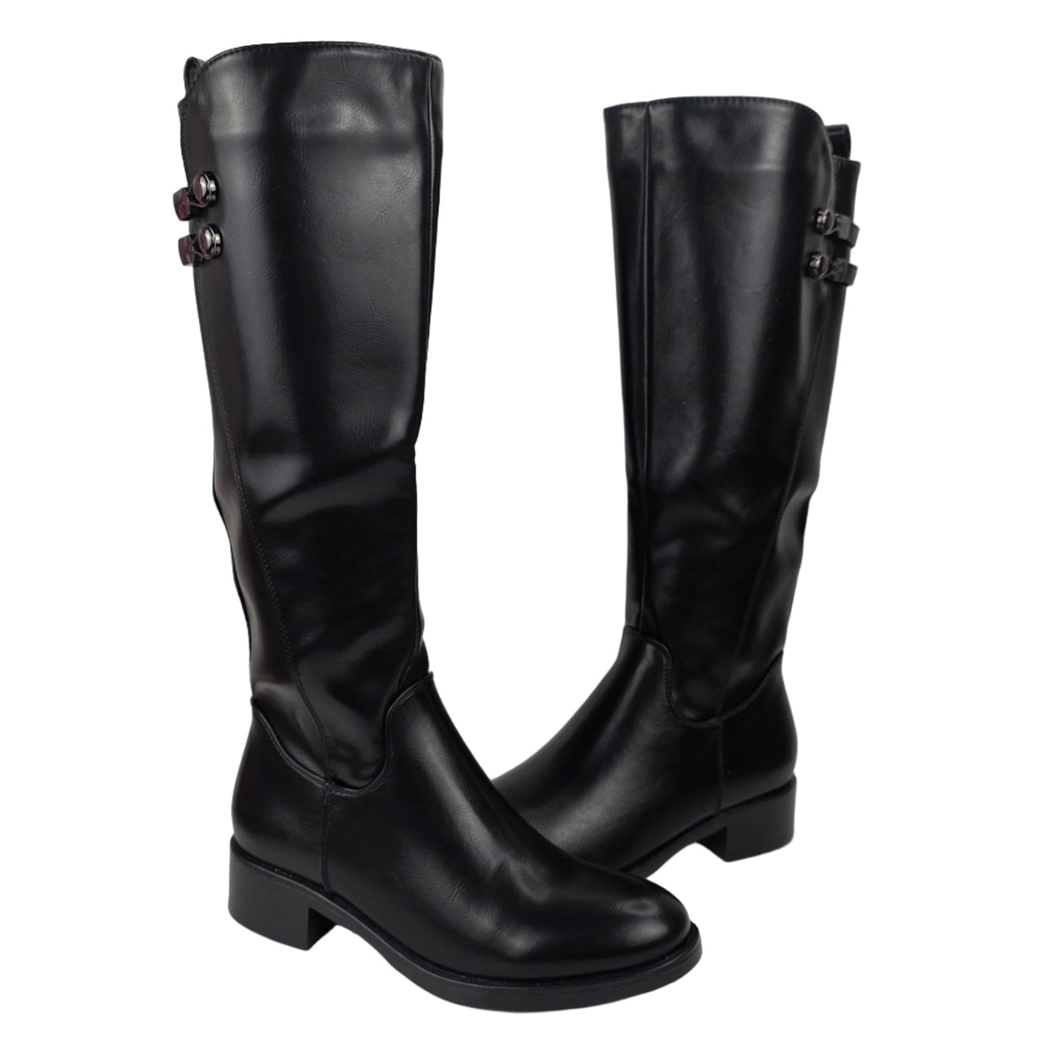 Bota Alta Elástico Licra Negra – Pasarela Concept