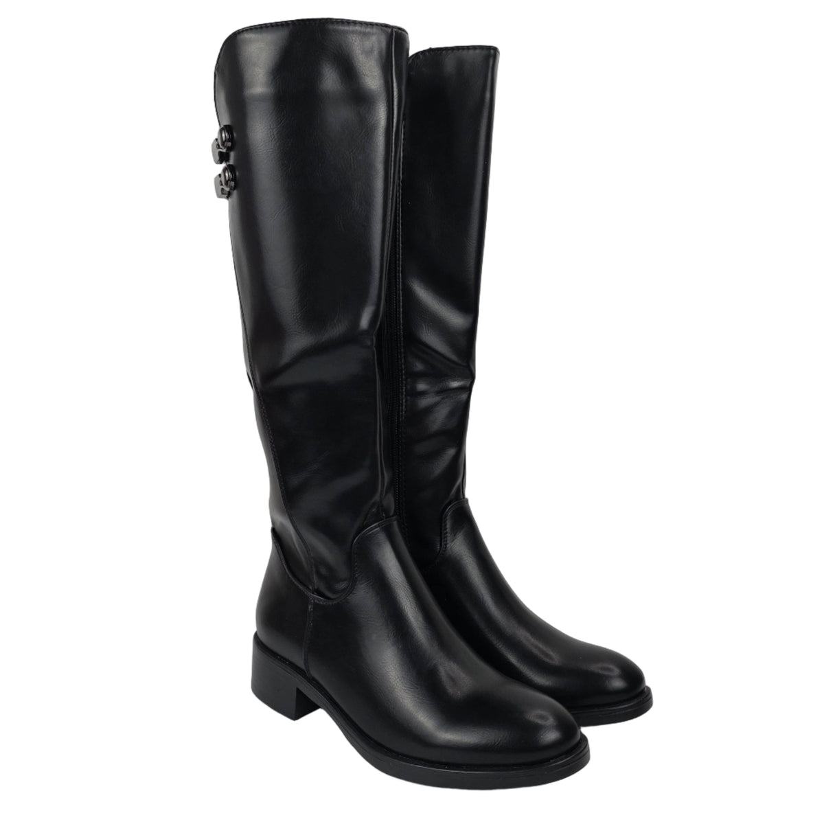 Bota Alta Elástico Licra Negra – Pasarela Concept