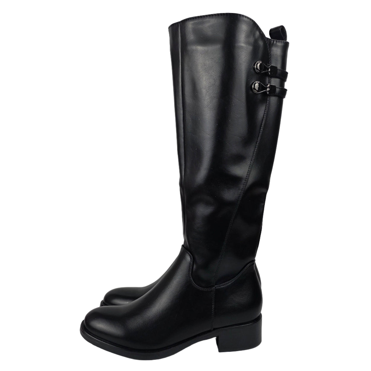 Bota Alta Elástico Licra Negra – Pasarela Concept