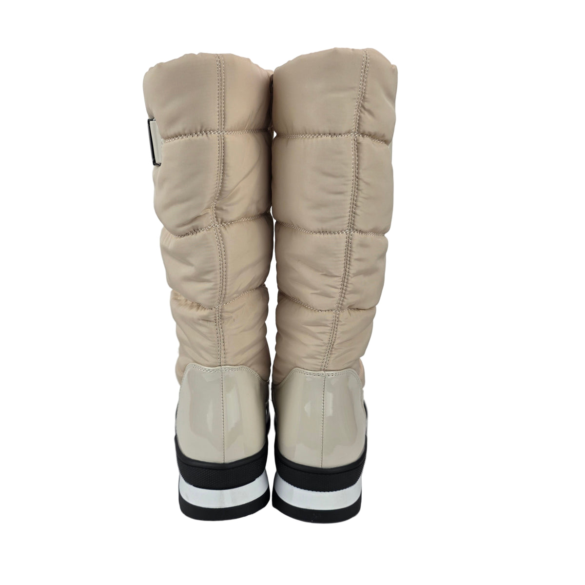 Bota Alta Acolchada Pelo Beige – Pasarela Concept