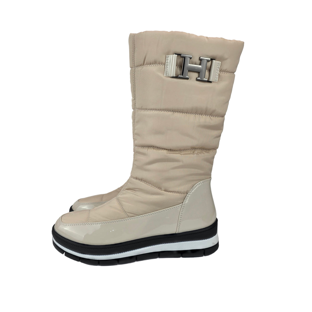 Bota Alta Acolchada Pelo Beige – Pasarela Concept