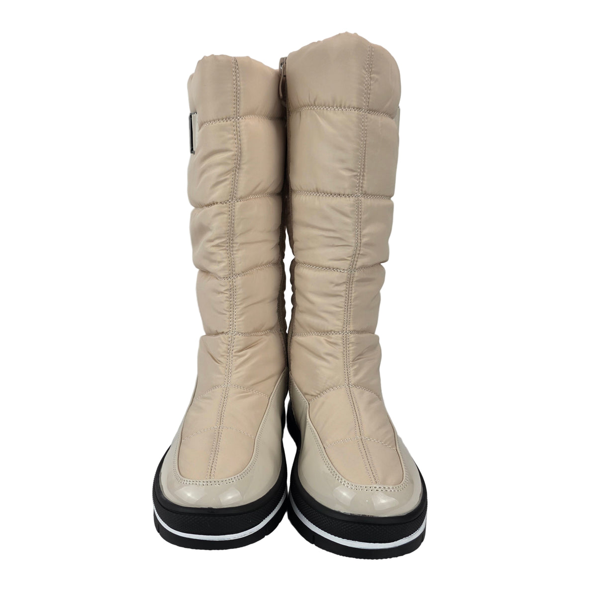 Bota Alta Acolchada Pelo Beige – Pasarela Concept