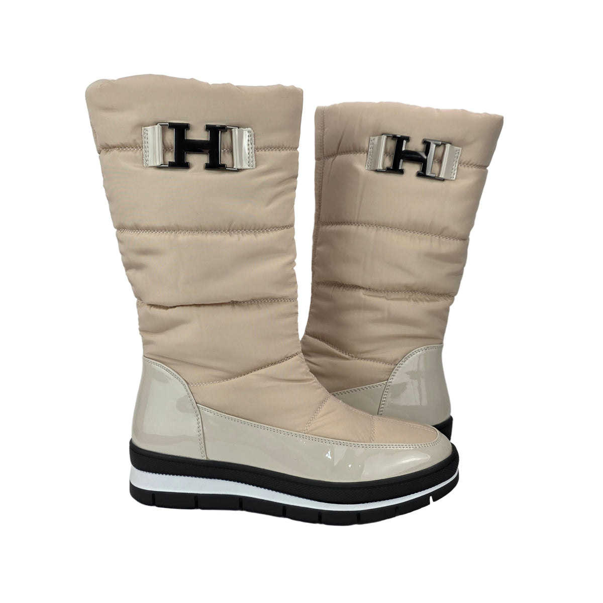 Bota Alta Acolchada Pelo Beige – Pasarela Concept