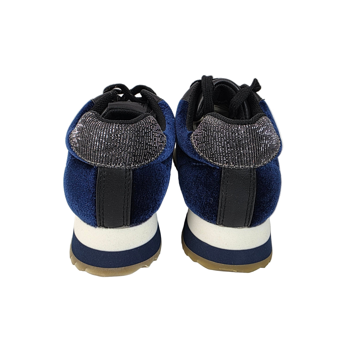 Sneakers Terciopelo Azul Gioseppo