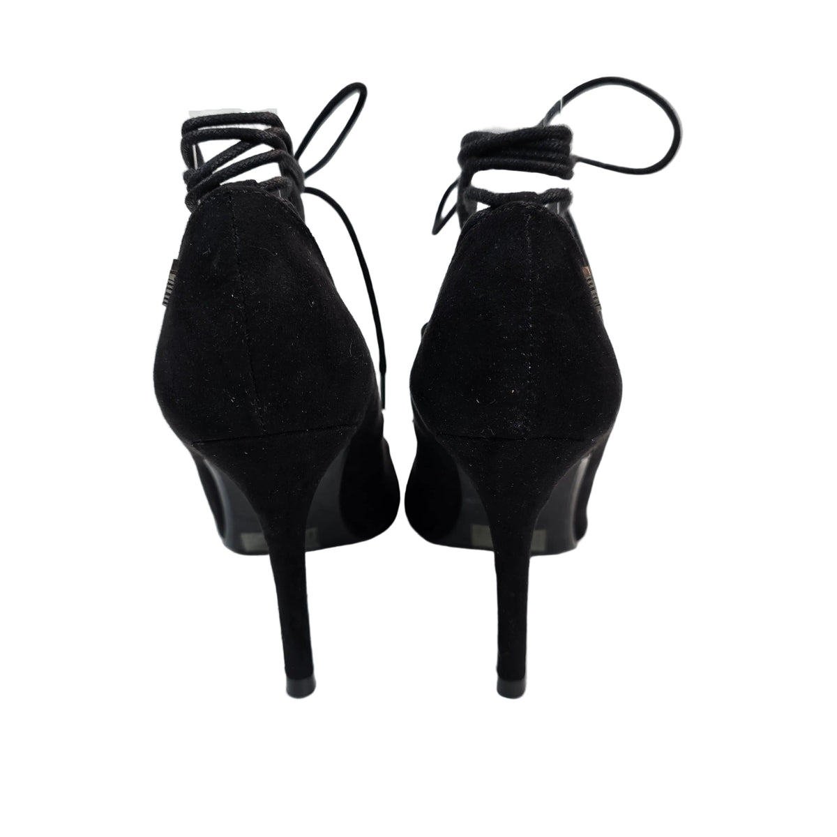 Zapato de Tacón Mustang Negro Lace-Up con Cordones – Pasarela Concept