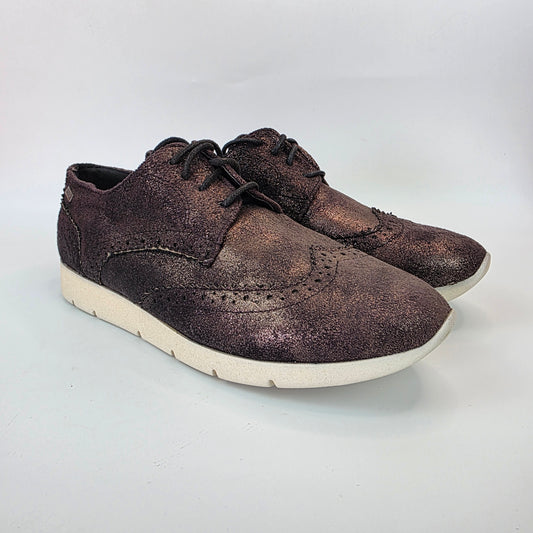 Zapato Blucher Mustang Bronce Metalizado