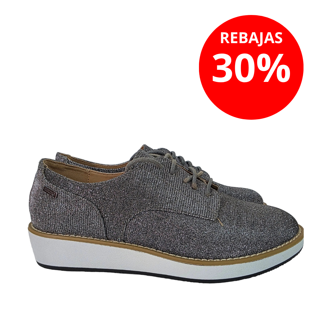 Blucher Sport Glitter Plata