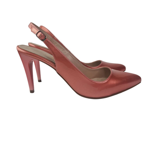 Zapato Stiletto Coral Destalonado de Piel Charol Joyca – Pasarela Concept