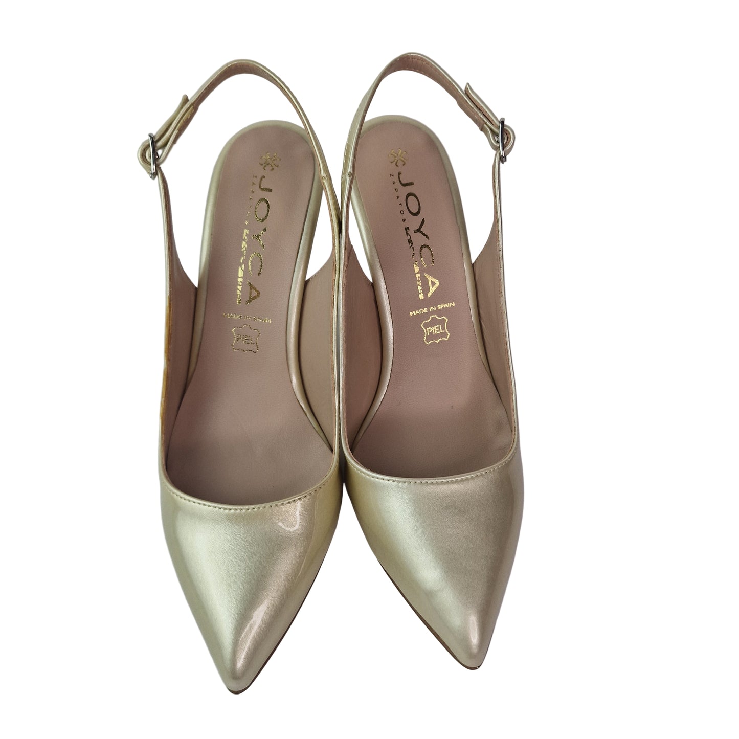 Zapato Stiletto Piel Charol Perla Joyca