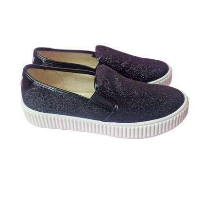 Zapatilla Sin cordones Glitter Negro B&W