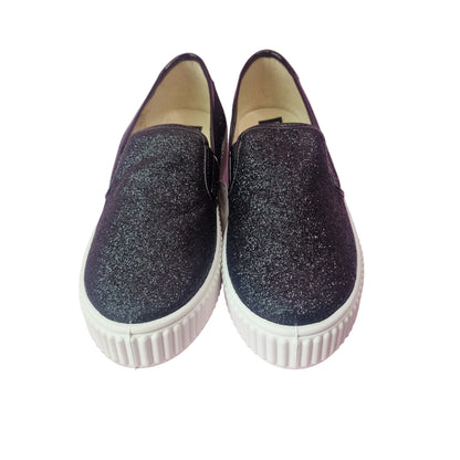 Zapatilla Sin cordones Glitter Negro B&W