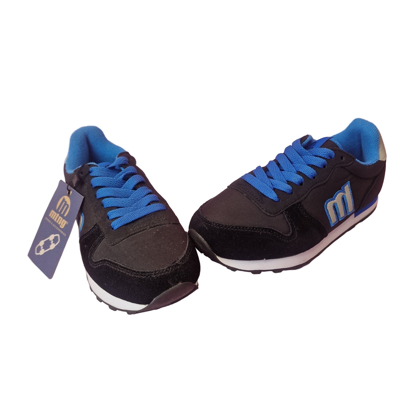 Deportiva Infantil Mustang Negro/Azul