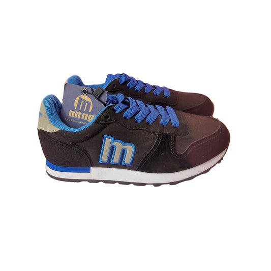 Deportiva Infantil Mustang Negro/Azul