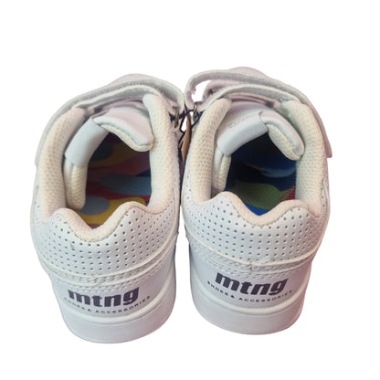 Zapatilla Infantil Velcro Blanca Mustang