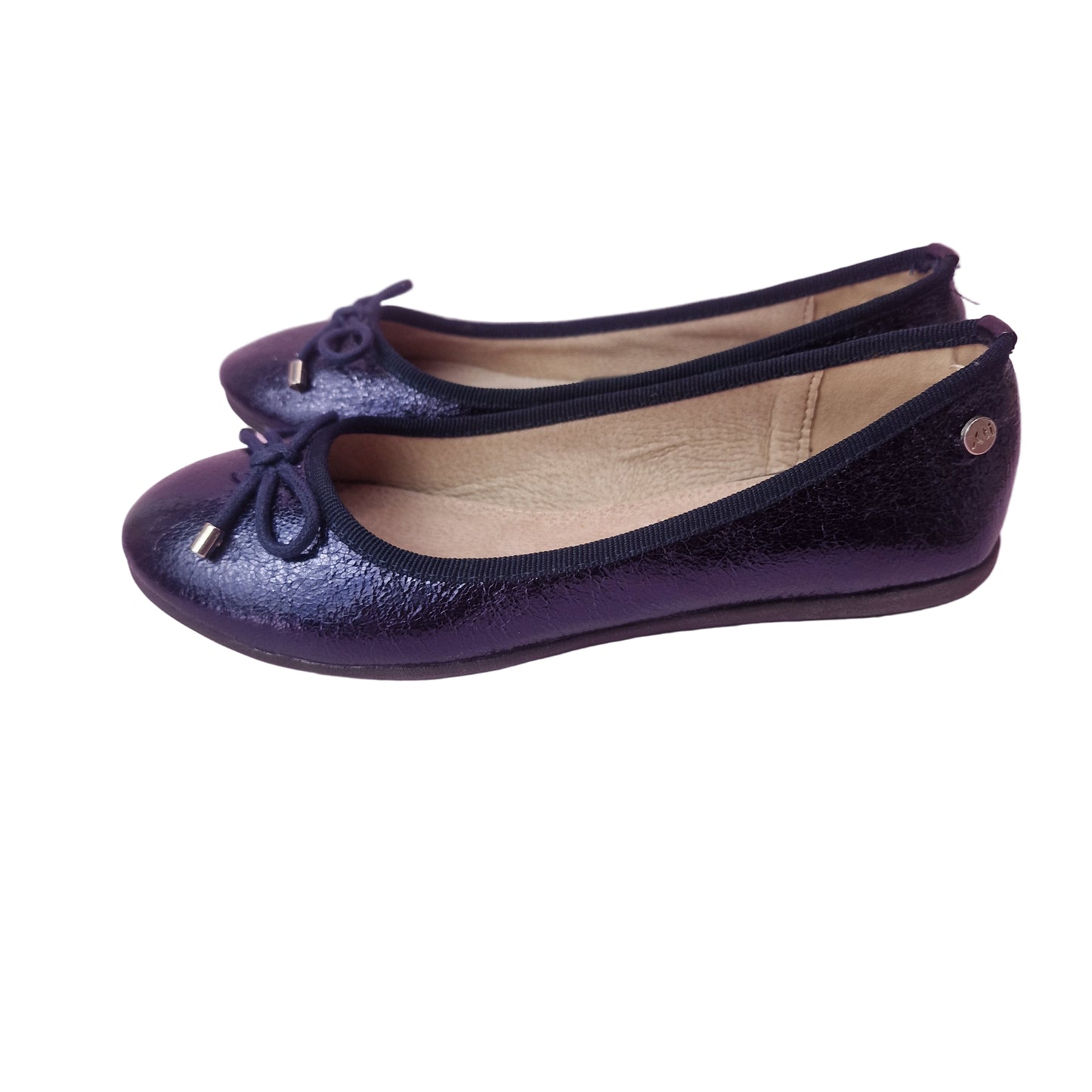 Manoletina Metalizada Navy Xti