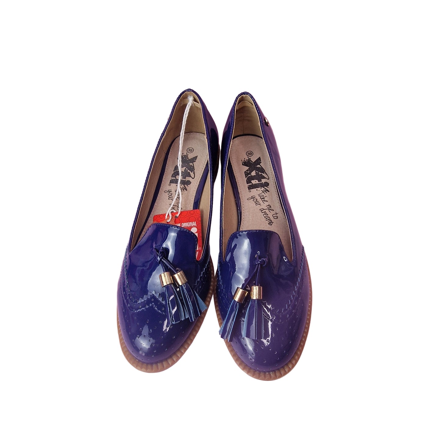 Zapato Oxford Charol Navy Xti