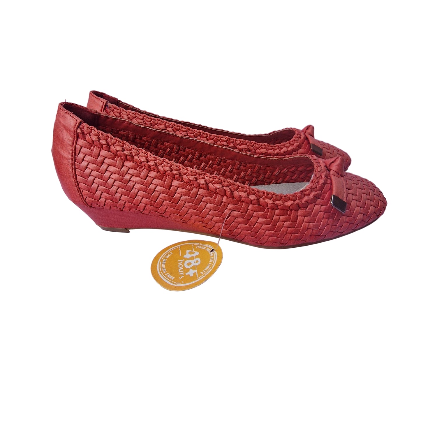 Zapato Trenzado Coral Rojizo 48 horas