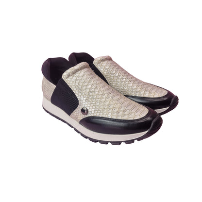 Deportiva Serpiente Metalizada Plata