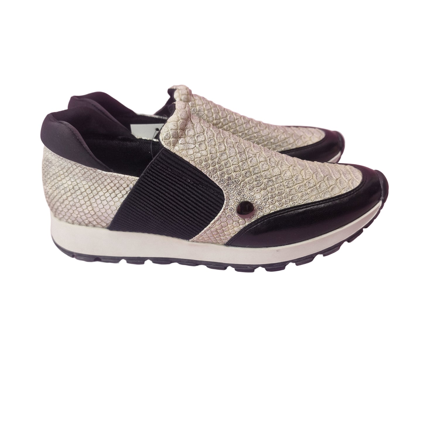Deportiva Serpiente Metalizada Plata