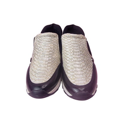 Deportiva Serpiente Metalizada Plata