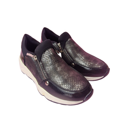 Deportiva Serpiente Metalizado Negro