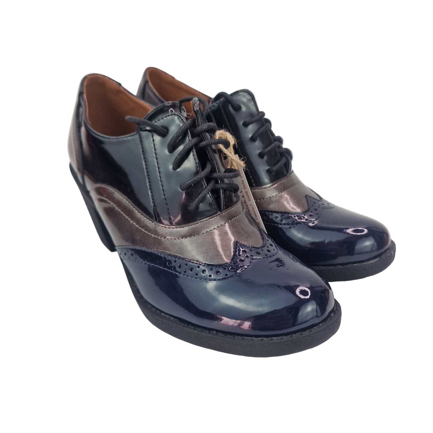 Zapato Oxford Charol Tricolor