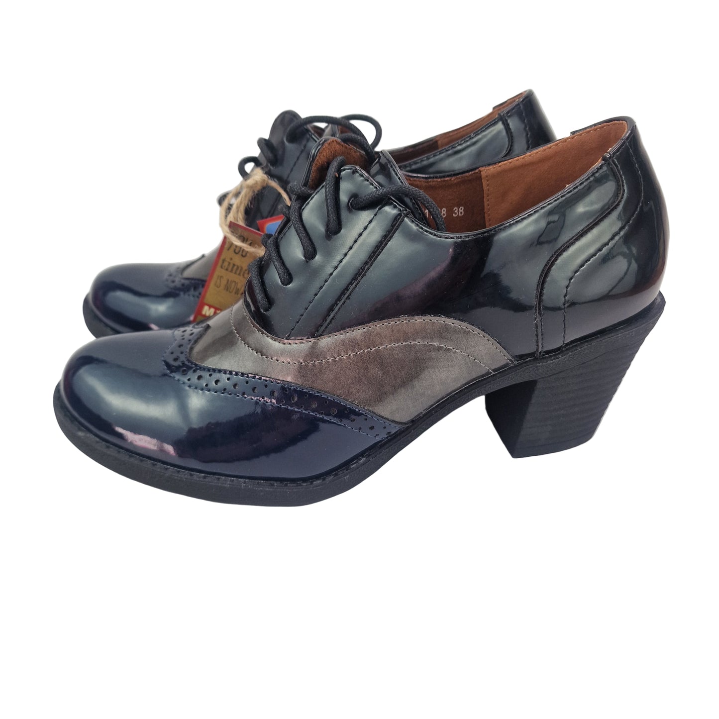 Zapato Oxford Charol Tricolor