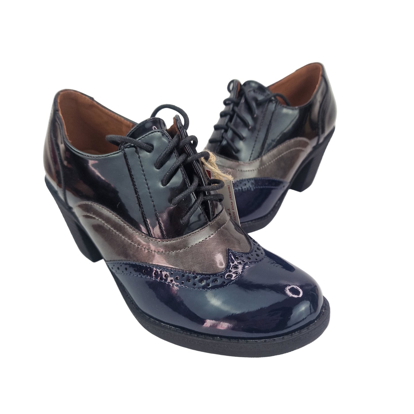 Zapato Oxford Charol Tricolor