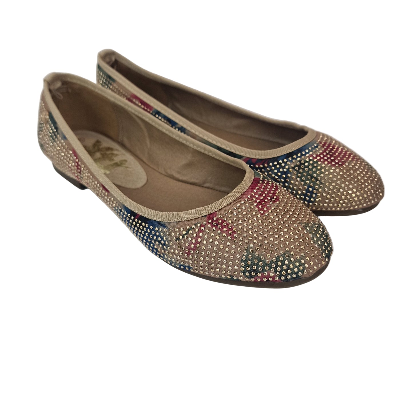 Manoletina Strass Nude Xti