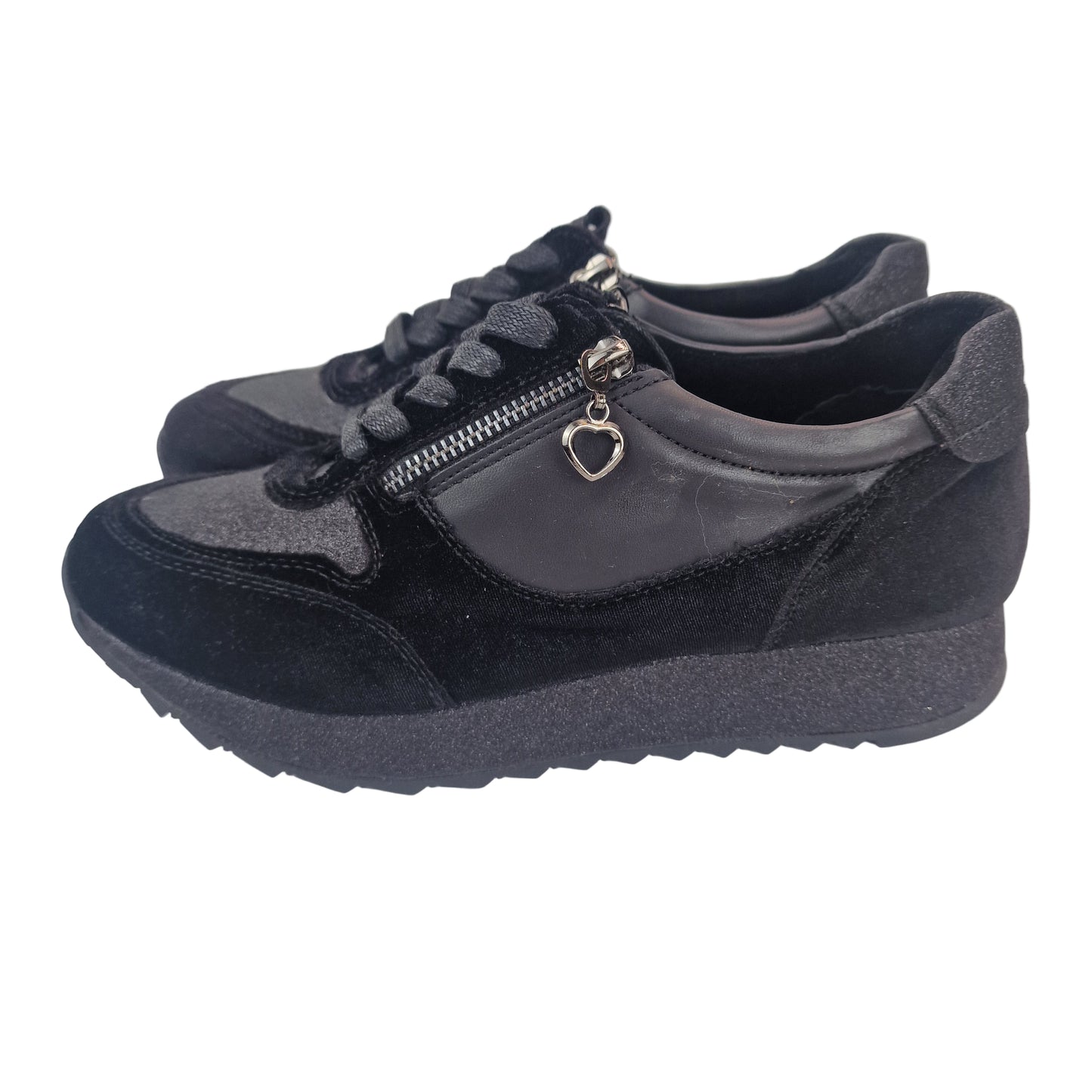 Deportiva Glitter Negro Maria Mare