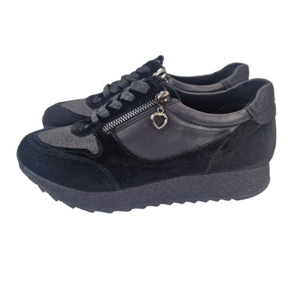Deportiva Glitter Negro Maria Mare