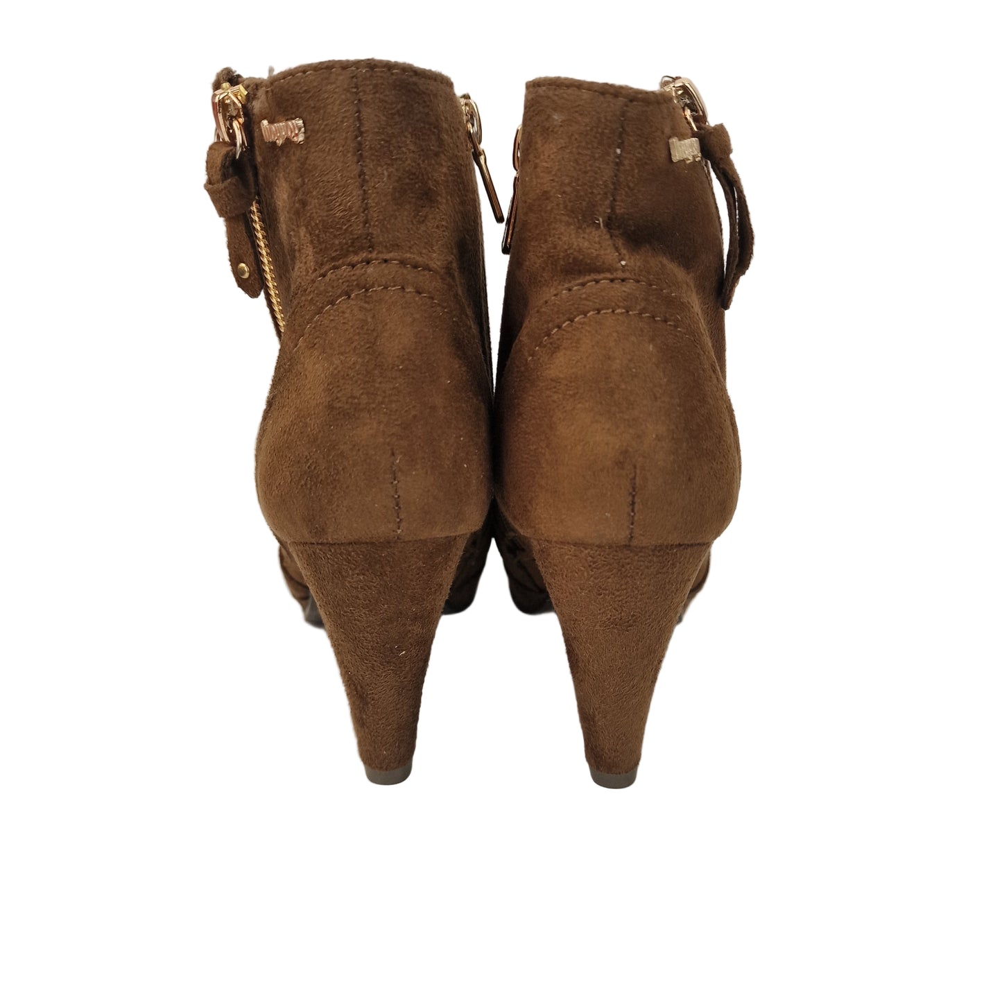 Botín Cremallera Antelina Camel