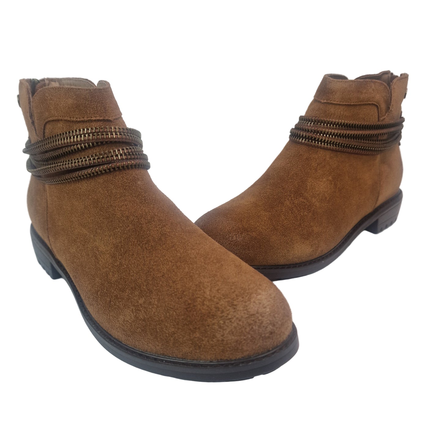 Botín Serraje Camel Carmela