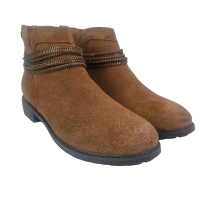 Botín Serraje Camel Carmela