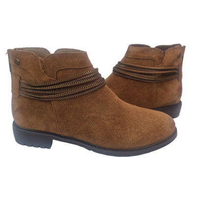 Botín Serraje Camel Carmela