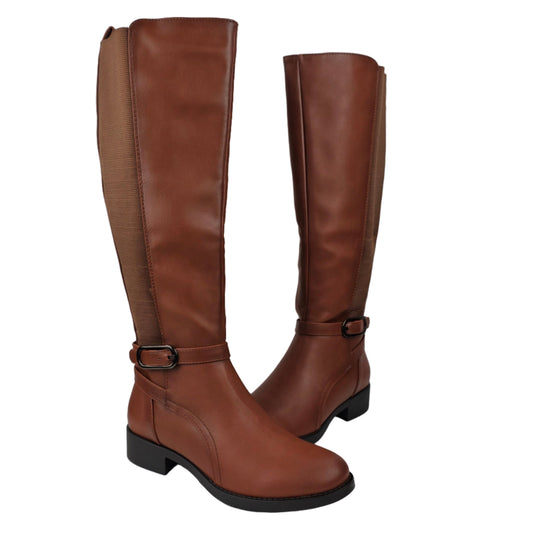 Bota Alta Hebilla Camel