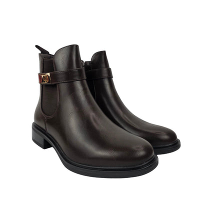 Botin hebilla Marrón