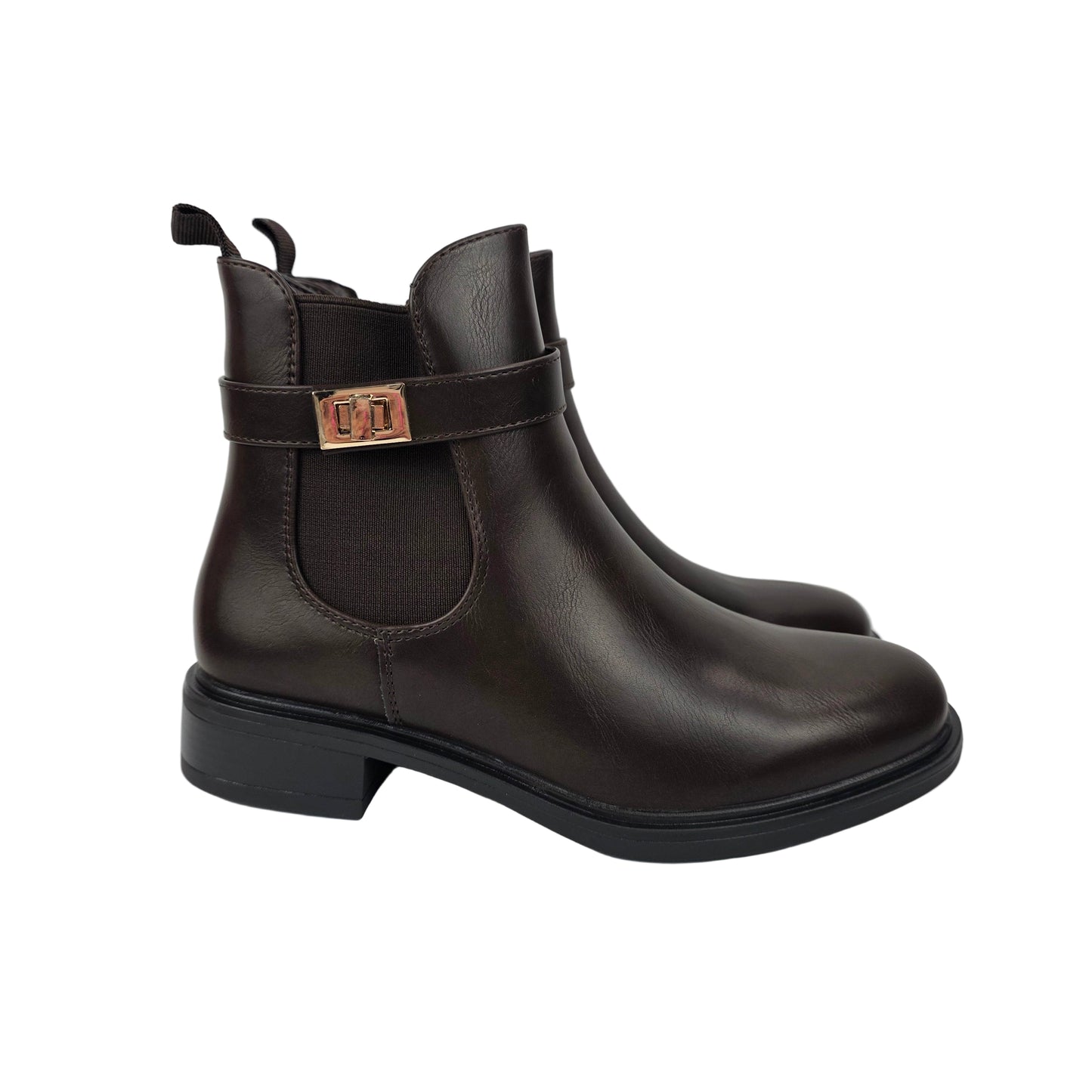 Botin hebilla Marrón