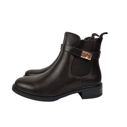 Botin hebilla Marrón