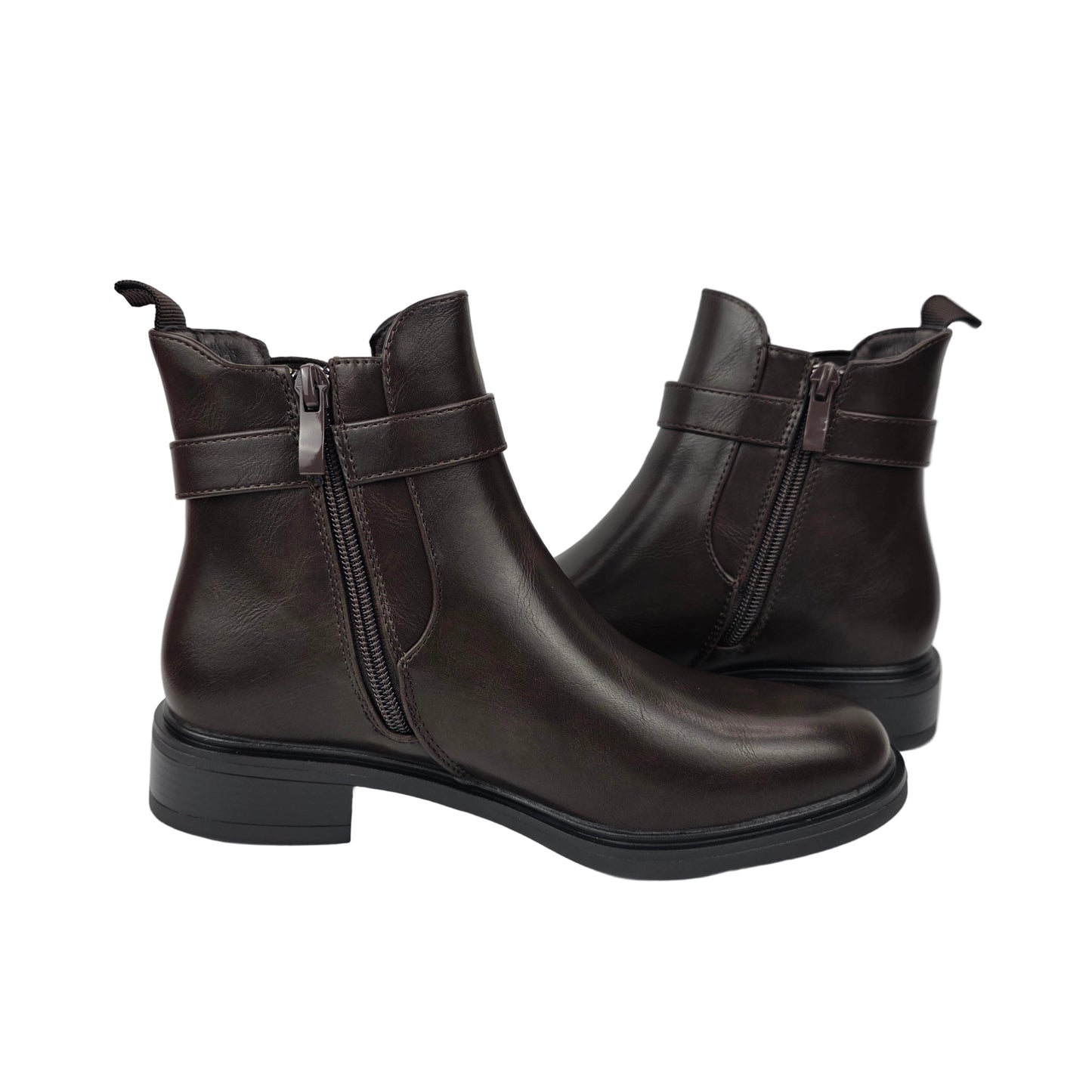 Botin hebilla Marrón