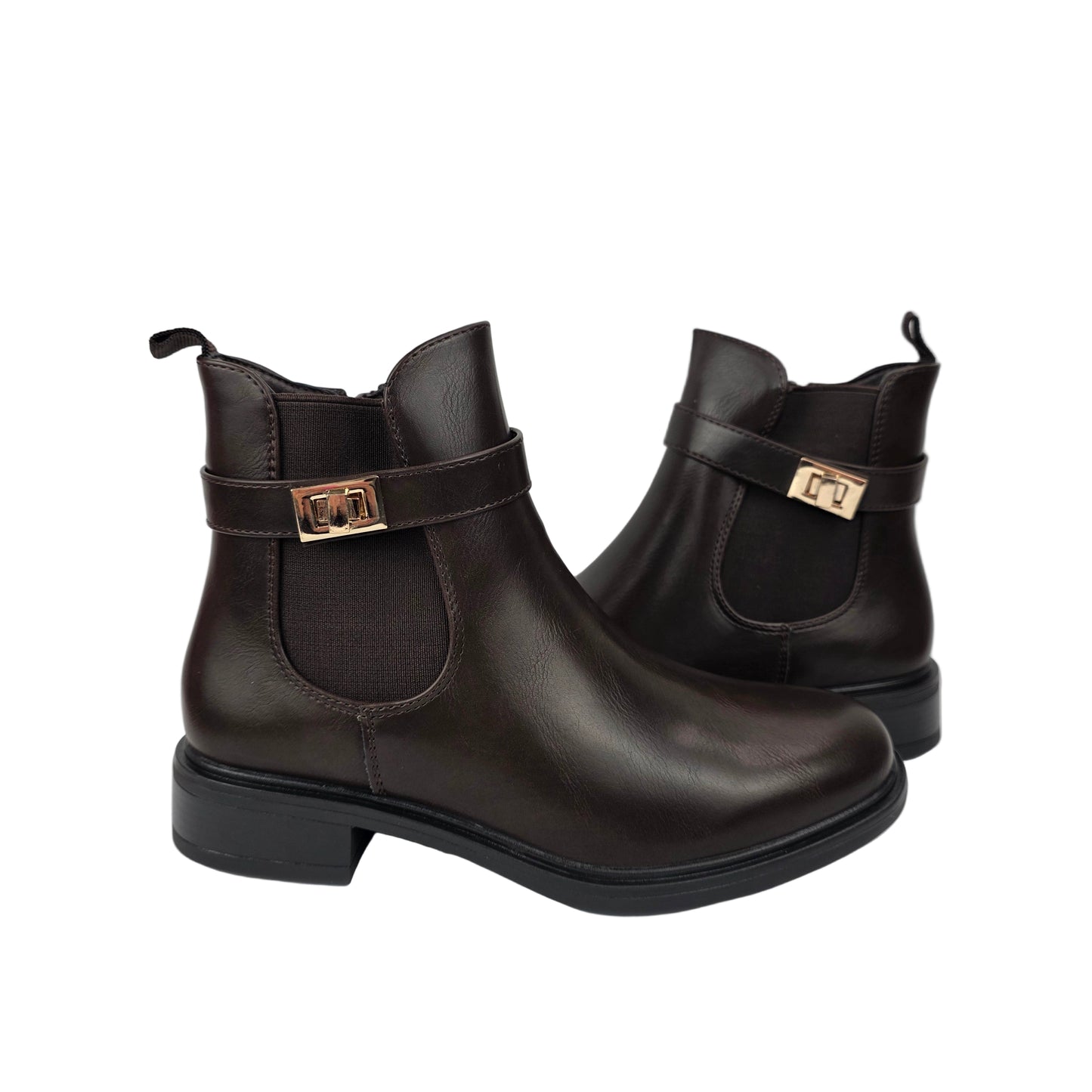 Botin hebilla Marrón