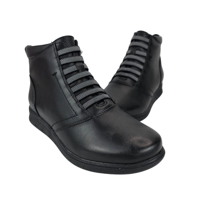 Botín Cordones negro