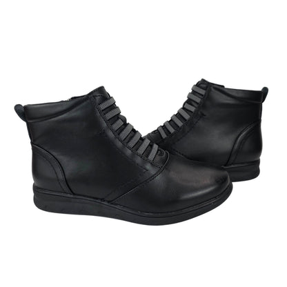 Botín Cordones negro