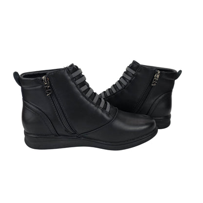 Botín Cordones negro