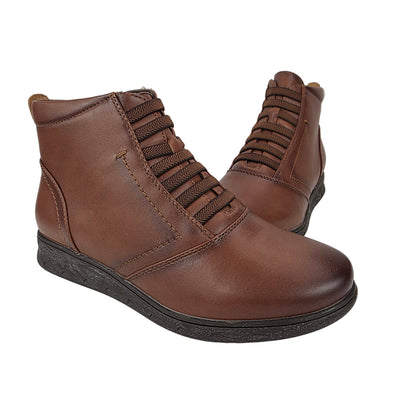 Botín Cordones Marrón